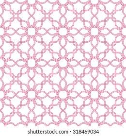 Arabesque seamless beautiful oriental arabic Islam pattern. Abstract vector background.