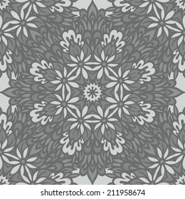 Arabesque seamless pattern. Background vintage flower. Texture royal vector. Fabric illustration