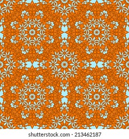 Arabesque seamless pattern. Background vintage flower. Texture royal vector. Fabric illustration