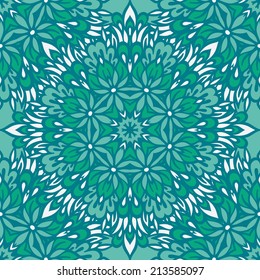 Arabesque seamless pattern. Background vintage flower. Texture royal vector. Fabric illustration