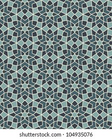 Arabesque seamless pattern in editable vector file