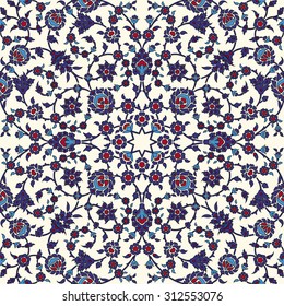 Arabesque Seamless Pattern In Editable Vector File