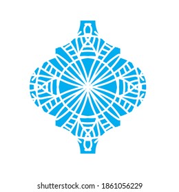 Arabesque snowflake ornament for your design