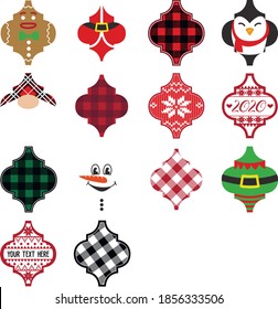 Arabesque  Tile Christmas Ornaments  Christmas   new year design