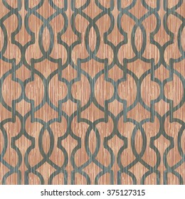 Arabesque trellis pattern seamless vector background tile
