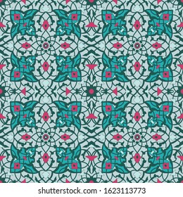 Arabesque Vector abstract arabesque seamless pattern. Vintage art deco texture , Ideal for greeting card or backdrop template design