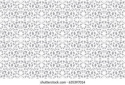 Arabesque. Vintage abstract floral seamless pattern. vector and illustration