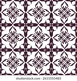 Arabesques retro style seamless vector pattern design