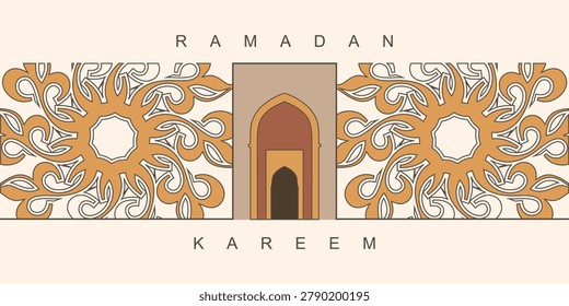 Arabian arc. Mosque shapes. Graphic Islam elements. Arab decorative window. Muslim architecture. Beautiful entry arch with decorative ornate.