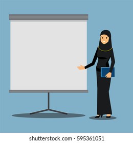 Arabian Businesswoman at a presentation 