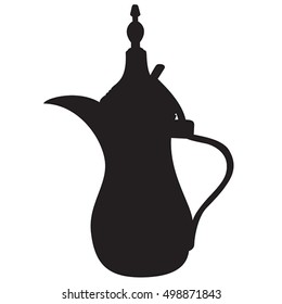 Arabian Dallah isolated vector
