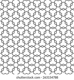 Arabian delicate pattern with stars. Vector background