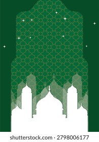 the arabian green backround desain