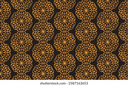 Arabian Islamic pattern Design with vector,gold color Islamic pattern Design .