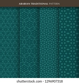 Arabian or Islamic traditional pattern sets. Eps come with layers.