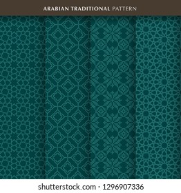 Arabian or Islamic traditional pattern sets. Eps come with layers.