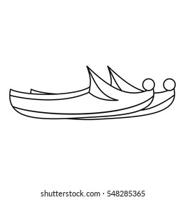 Arabian khussa icon. Outline illustration of arabian khussa vector icon for web