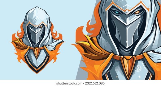 Arabian Knight Logo: Striking Illustration Vector for Professional Sport and E-Sport Teams