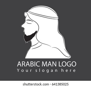Arabian men logo drawn