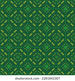 Patrón árabe. Islámico. Medio Oriente. Moslem. Verde
