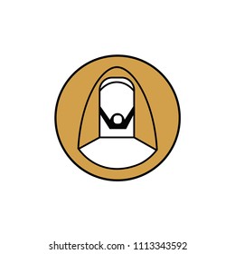 arabian profile icon vector