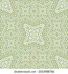 Arabian repeating pattern graphic design. Oriental geometric texture. Scarf print in ethnic style. Geometric motifs in mexican style.