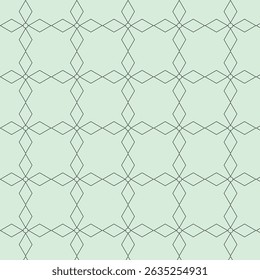 Arabian seamless pattern with green leaves,