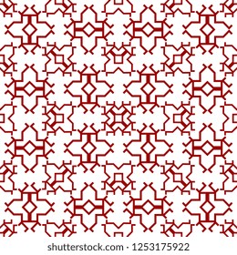 Arabian seamless pattern vector. Geometric abstract background with rhombus lines.
