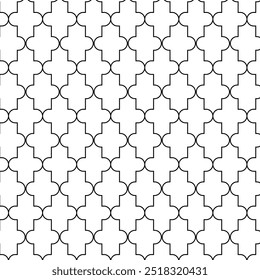 Arabian Style Seamless geometric pattern with Islamic Concept