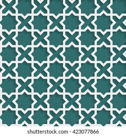 Arabian traditional pattern.Abstract seamless traditional geometric arabian patterns for your design