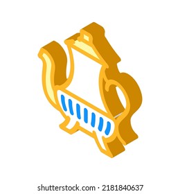 vector de icono isométrico del buque arabio. signo de buque arabio. ilustración de símbolo aislado