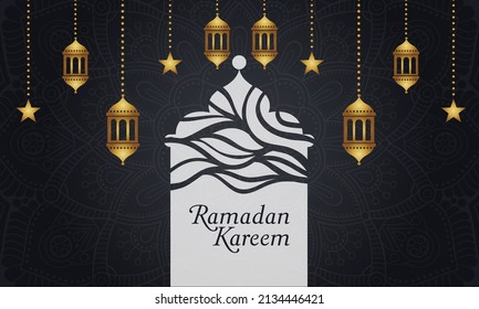 arabic abstract ramadan kareem background
