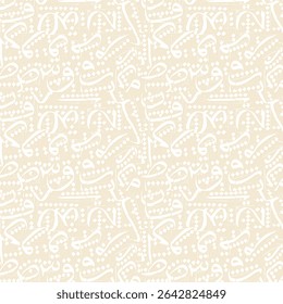 Arabic Alphabet Calligraphy Background Composition