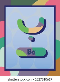 Arabic Alphabet colorful  flat Vector letters. Arabic alphabet vector collections