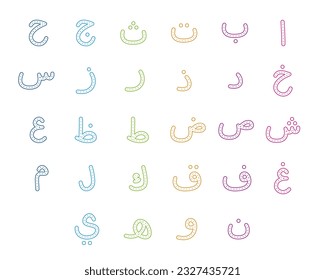 Arabischer Alphabet-Tracing-Brief Lernen für Kinder