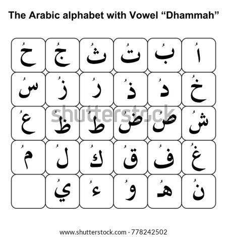 Arabic Vowels Chart