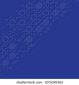 Arabic arabesque design greeting card for Ramadan Kareem.Islamic blue pattern.Vector illustration.