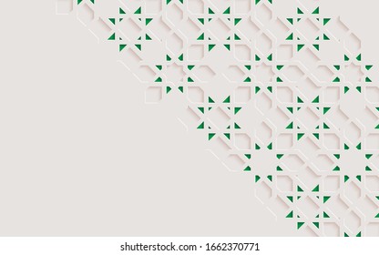 Arabic arabesque design greeting card for Ramadan Kareem,Islamic ornamental detail of mosaic,vector illustration