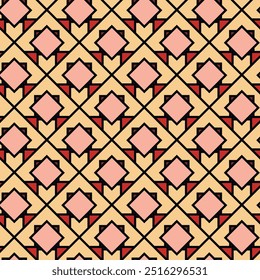 Modelo inconsútil arabesco árabe con los Elementos coloridos. Fondo geométrico. Tarjeta de felicitación del diseño para Ramadan Kareem, detalle colorido ornamental islámico del mosaico.