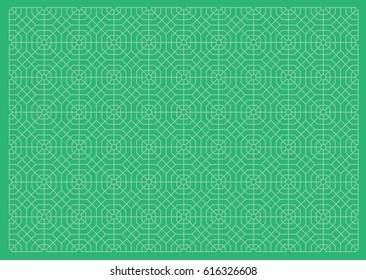 Arabic arch traditional islamic pattern