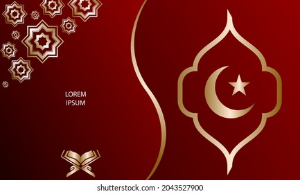 Arabischer Hintergrund mit moslemischer Feiertagsveranstaltung