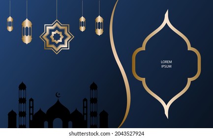 Arabic background with moslem holiday event
