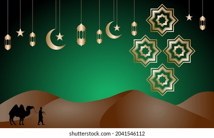 arabic background with star illustration