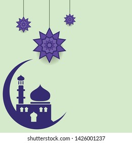 arabic background vector, islamic celebration design, mosque icon.