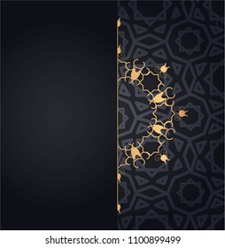 Arabic black pattern