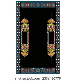 Arabic book cover, design vector, magazine cover, page Islamic book cover, brochure or Quran cover design