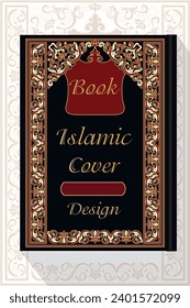 Arabic book cover design vector magazine cover page Islamic book cover brochure or Quran cover design eps 10