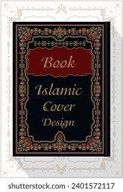 Arabische Buchcover Design Vektormagazin Titelseite Islamische Buchcover-Broschüre oder Quran Cover Design eps10