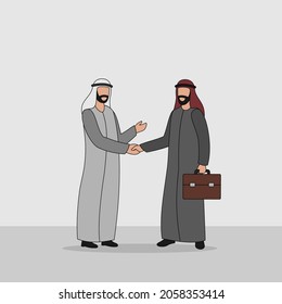 Vektorgrafik arabischer Geschäftszeichen - Unternehmensdiskussion 