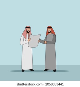 Vektorgrafik arabischer Geschäftszeichen - Unternehmensdiskussion 